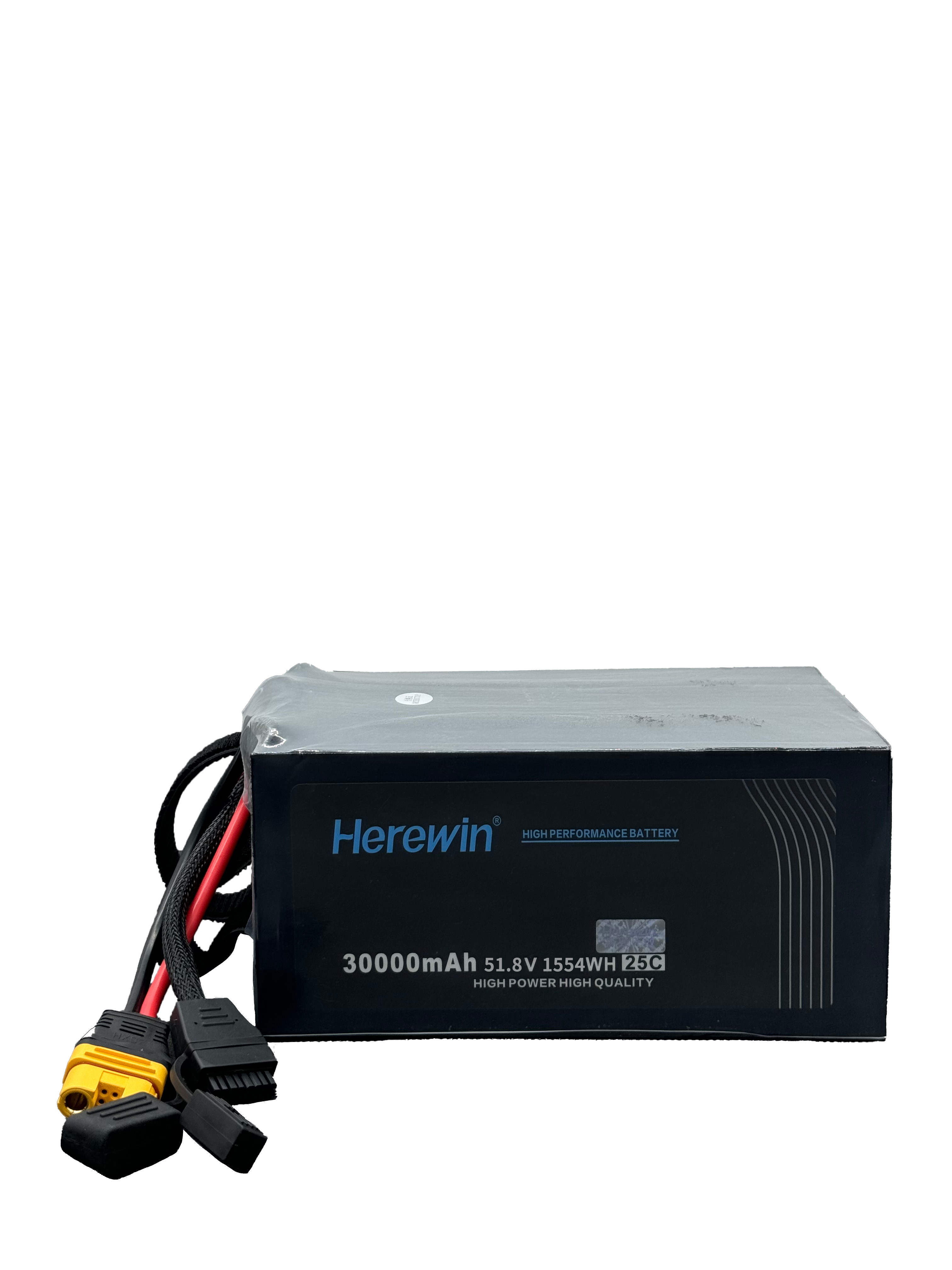 Herewin 14S 51.8V 30000mah lipo battery 25C LiPo Pouch Pack Drone battery
