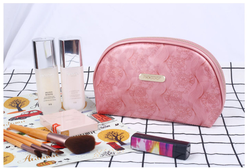 Half Moon Waterproof Cosmetic Beauty Bag Travel Handy Organizer Pouch
