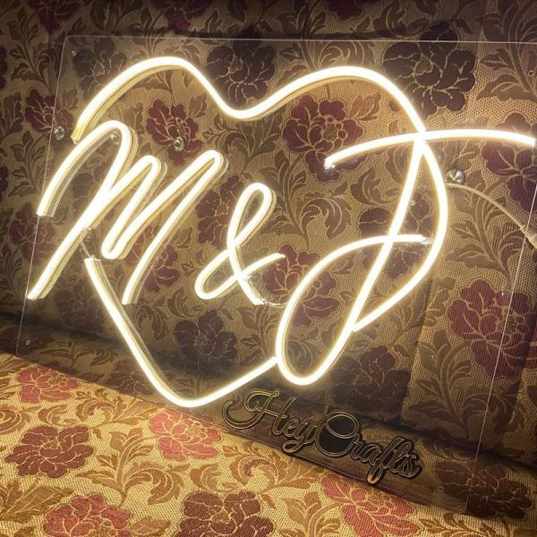 Custom LED Flex Light Happy Birthday Neon Sign for Party Golden Yellow