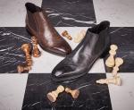Formal Casual Mens Ankle Boots Round Toe Leather Mens Lace Up Zipper Boots