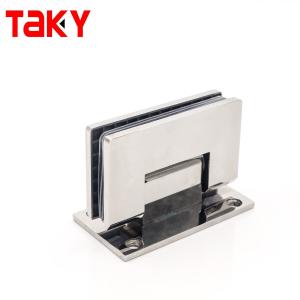 Wholesale Square Stainless Steel Shower Door with Ceramic Tray and 90 Degree Glass Pivot Door from china suppliers