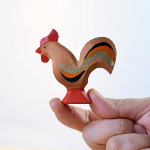 Wholesale Montessori Kids Handmade Wooden Animals tabletop Wooden Chicken Toy from china suppliers