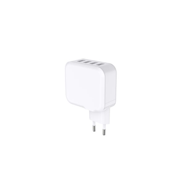 90g Multi USB Wall Charger , EU Plug USB Charger 98.3x70x30mm