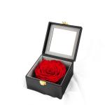 7-8CM Red Preserved Rose Gift Box For Celebration / Gift / Occasion