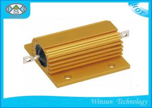 Wholesale Gold Aluminum Housed​ Braking Wire Wound Power Resistor 25W 10ohm Long Life from china suppliers