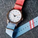 Quartz Stainless Steel Watch Water Resistant Nylon Strap Watches For Women