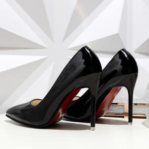 Wholesale Janbal 105mm Patent Leather Women'S Shoes Pointed Toe Nude Shoes from china suppliers