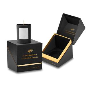 Wholesale Coated Paper Candle Jar Gift Boxes Custom Logo Luxury Packaging OEM CMYK Empty Paper Box from china suppliers