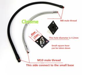 Wholesale 10MM LED GOOSENECK FLEXIBLE LAMPS HOLDER M10 IRON PLATING from china suppliers