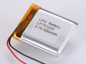 Wholesale LP753235 3.7V 900MAH li ion battery manufacturers Chargeable Polymer Li-ion Rechargeable Cell -20°C To 60°C Discharging Temperature for Your from china suppliers