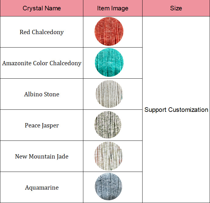 Natural Stone Right Angle Loose Beads Strand Crystal Peace Jasper Aquamarine Beads Strands