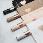 DIY Handmade Gifts Mutiple Color Gold Stamping True Heart Flower Wrapping Paper