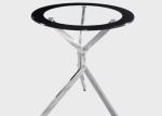 Chromed Sliver Steel Leg 80x80cm Modern Dining Room Table
