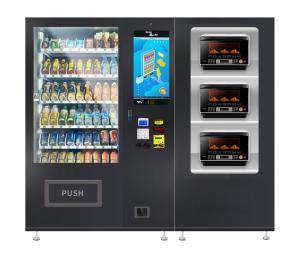 Wholesale Noodles Lunch Box Fast Food Snacks Drinks Automatic Vending Machine With Microwave Oven, Micron from china suppliers