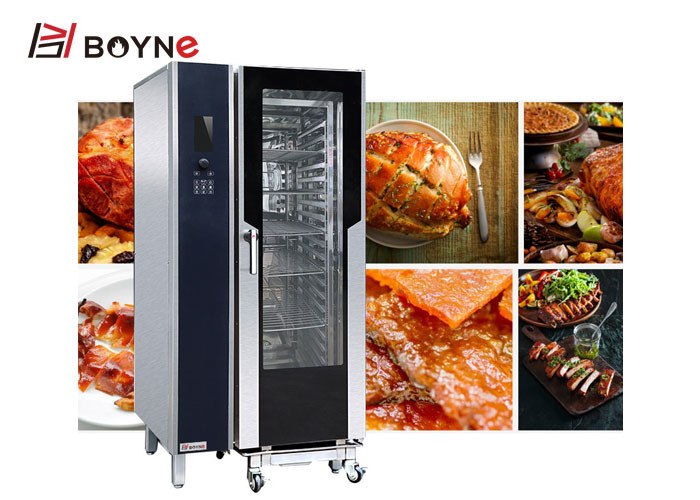 Commercial Kitchen Cooking Equipment 20 Trays LCD Version Electric Combi Oven