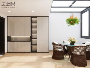 Wholesale OEM Balcony Storage Cabinet With Balanced Proportion Of Closed Cabinets And Open Shelves from china suppliers