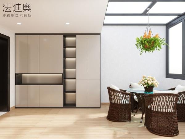 OEM Balcony Storage Cabinet With Balanced Proportion Of Closed Cabinets And Open