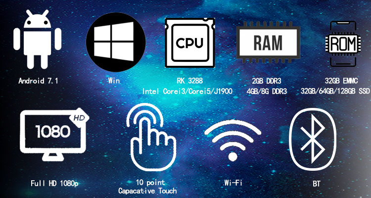 15.6 inch Full HD Capacitive Touch Screen Android POS System with Optional Wifi BT