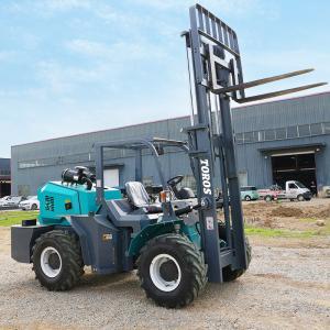 Wholesale Diesel Operated 3.5-5.0ton Four Wheel Drive Forklift Rugged Terrain Forklift from china suppliers