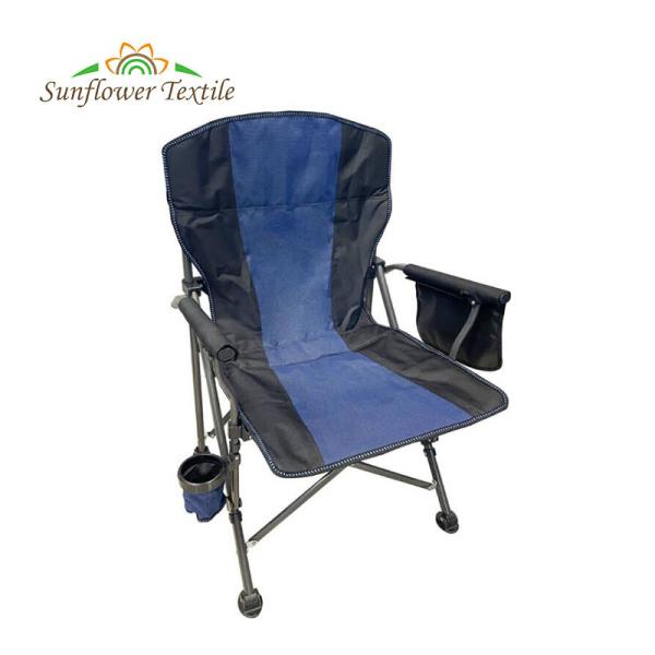 56*52*95cm Oval Iron Tube Folding Camping Chair Portable Oxford Cloth With Carry