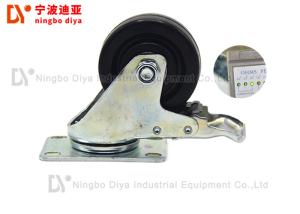 Wholesale Anti Static Plate Caster Wheels For Hand Cart / Lean Tube Shelves from china suppliers