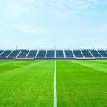 Fire Retardant Artificial Grass Soccer Field / Plastic Fake Grass Football Field