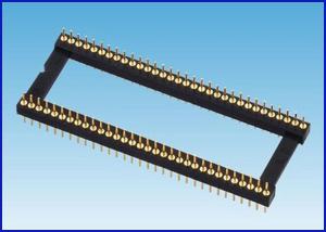 Wholesale 2.54mm pitch IC Socket connector gold plated from china suppliers