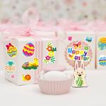 Silk Screen Printing Easter Egg Stickers Easter Bunny Children DIY 128gram