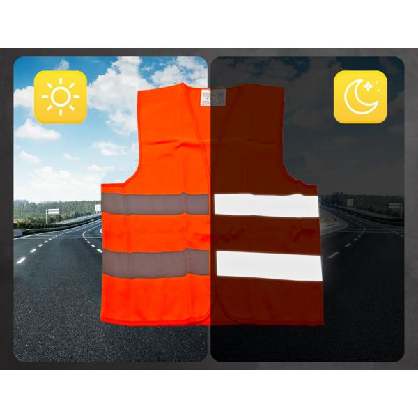 S - 3XL Hi Vis Vest Industrial Security Traffic Safety Jacket Reflective
