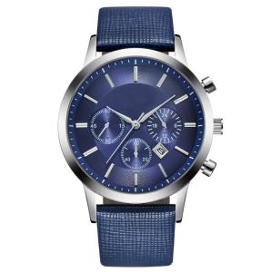 Wholesale Chronograph Movement 30m Waterproof Leather Quartz Watch SGS from china suppliers