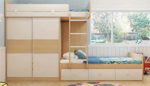 Wholesale Custom home furniture children wooden double bed designs bunk beds with storage drawers from china suppliers
