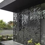 Villa Garden Decoration Powder Coated Laser Cut Screen Aluminum Garden Fence