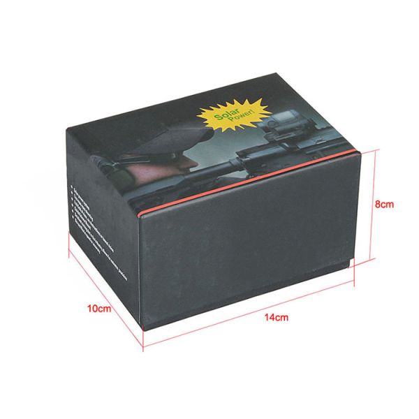 Waterproof Solar Red Dot Scope 1X36 Tactical Compact Sealed Reflex Sight for Hunting