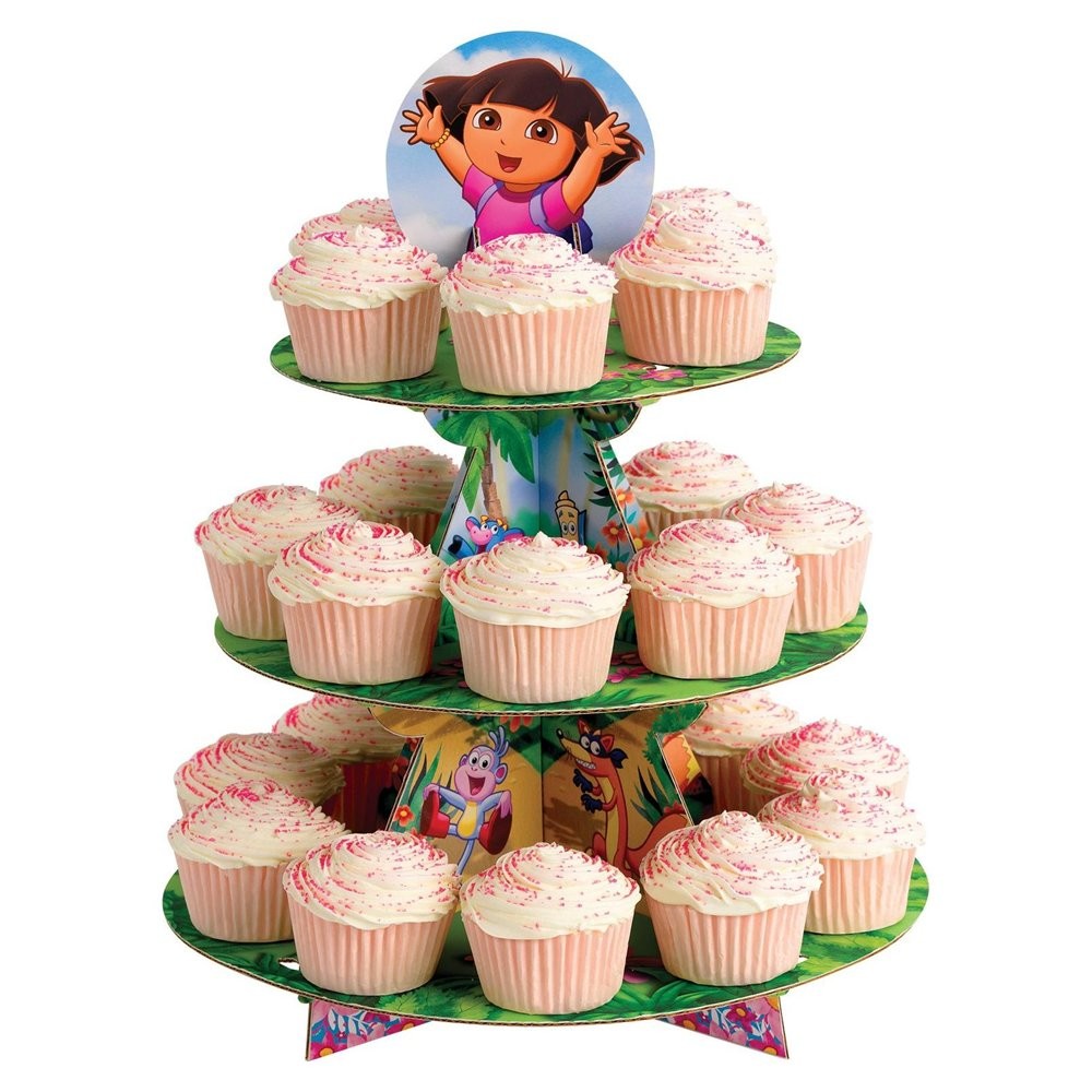 Mini Cardboard Wedding Cupcake Stands , Fancy Disposable Cupcake Tier Stand