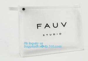 Wholesale Portable Clear PVC Slider Zipper Cosmetic Makeup Bag, Water proof slider pvc toiletry bag vinyl beachwear cosmetic bag from china suppliers