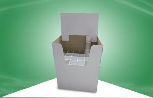 Wholesale Custom Cardboard Recycling Bins Display With Divider for Promoting Wall Paper Roll from china suppliers