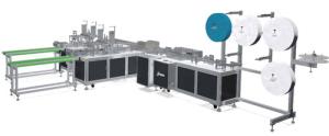 Wholesale High Stability 3 Ply Face Mask Making Machine 100-120 Pcs/Min Capacity from china suppliers