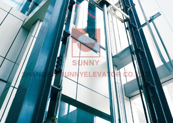 Vertical Hydraulic Elevator 1500mm Pit Stainless Steel Material 12 Months