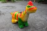 Realistic Simulation Dinosaur Battery Car , Kids Animatronic Dinosaur Ride