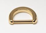 High Electroplate D Shape Bag Han Golden Zinc Alloy Luggage Handbag Accessories