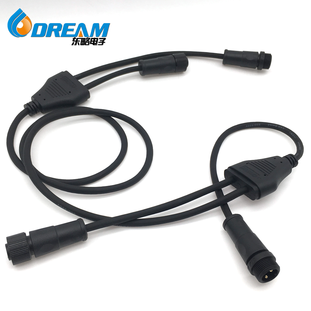 Y-Cable Y Series Connector HARNESS EXTENSION CABLE DIY Male Female Electrical Connector