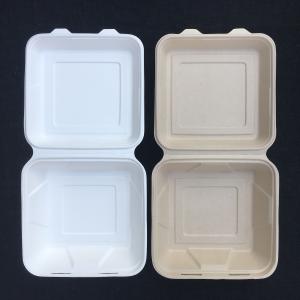 Wholesale Compostable 8 Inch Disposable Lunch Box Sugarcane Takeaway 2 3 4 5 Compartment from china suppliers
