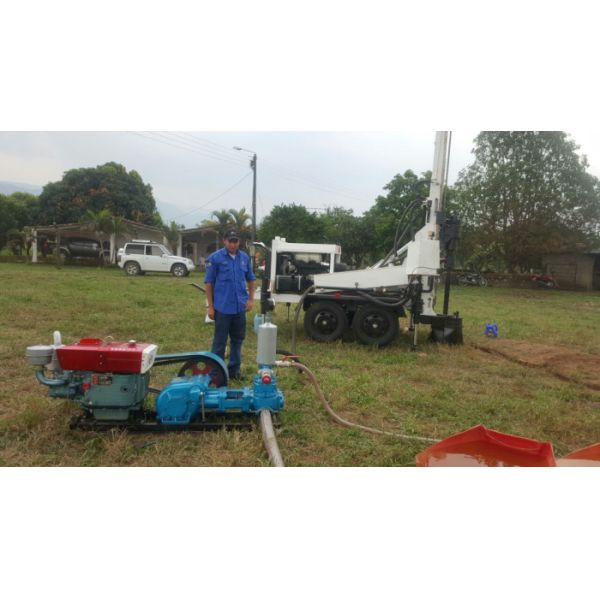 Trailer Mounted Portable Water Well Drilling Rig Machine