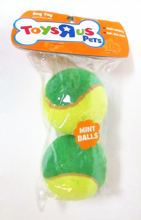 Toys R'Us Pets Tuff Mint Tennis Balls 2 pack 2.5 Dog Toy