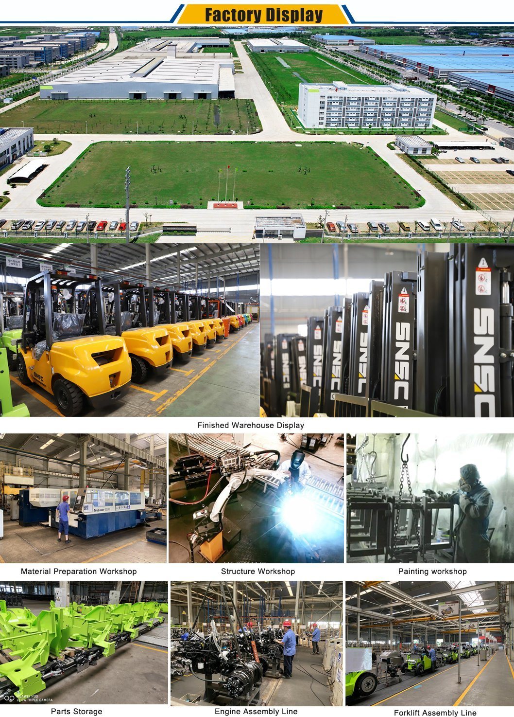 Snsc 2ton 2.5ton 3tons 3.5ton 4ton 5ton 7ton Diesel Gasoline LPG Fork Lift Montagargas Forklift Truck