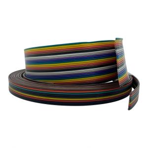Wholesale Electrical Multi Color Flat Wire Cables , Multiple Core PVC 26 Awg Ribbon Cable from china suppliers