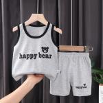 3M-9M Children's Summer Cotton Suit Girls' Shorts Clothes Boys' Sleeveless