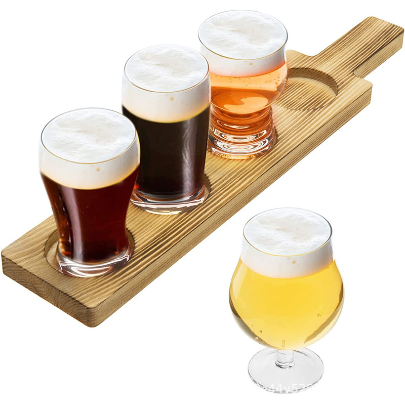 Mug Wooden Cup Holder Wooden Serving Trays Shot Glass Set Wooden Display Stand Whiskey Glasses Display Holder Shot Glasses Displ
