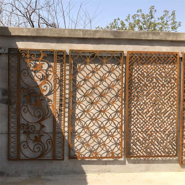 Garden 180cm Metal Decorative Panels 47.1 Inch Laser Cut Wall Fence Panels