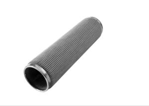 China sintered porous Metal Fiber Pleated Filter Element For Industry on sale